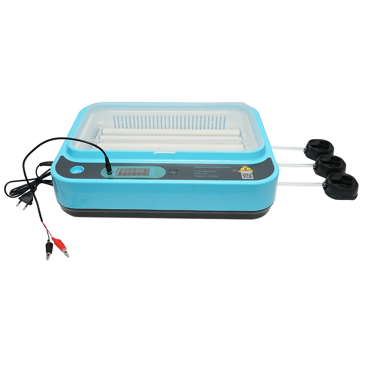 Automatic incubator 36 eggs 80W, 12V-220V, automatic rotation, temperature control, humidity, electronic display